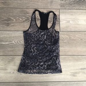 Sequin Cheetah Tank